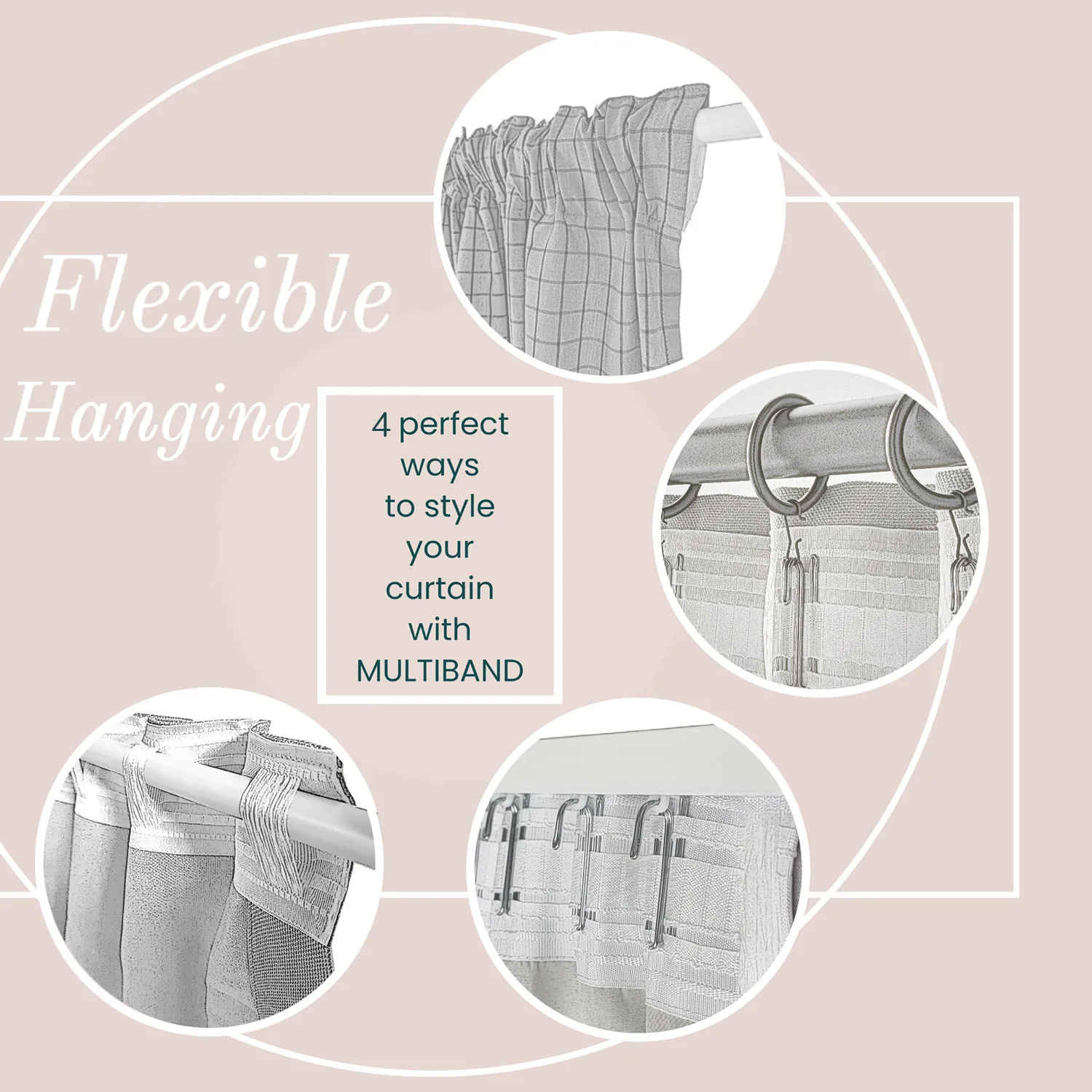 Gardiner - Mørklægningsgardin Isolde (grå)