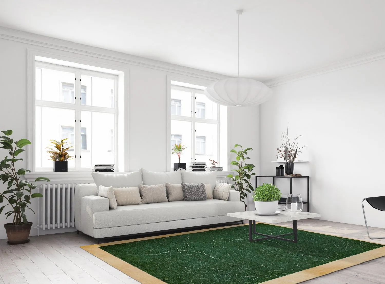 Wilton-tæppe - Laval (grøn)