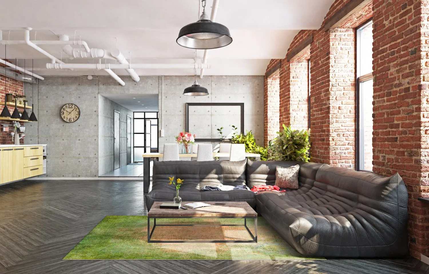 Wilton-tæppe - Noia (grøn)