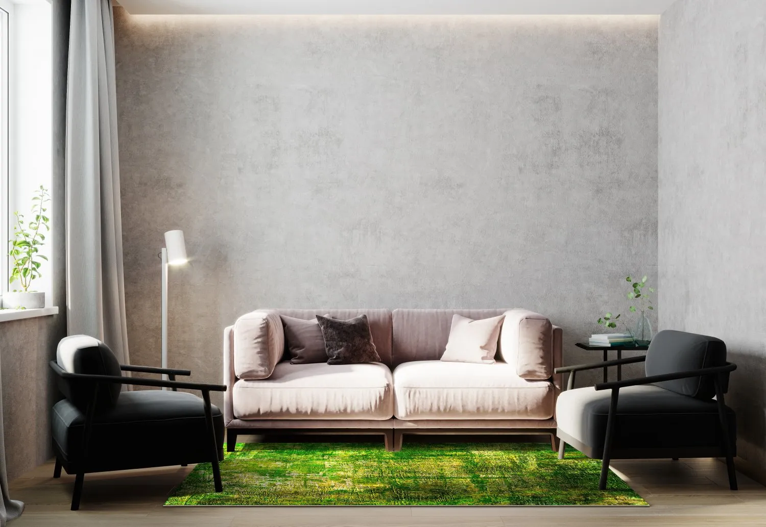 Wilton-tæppe - Padron (grøn)