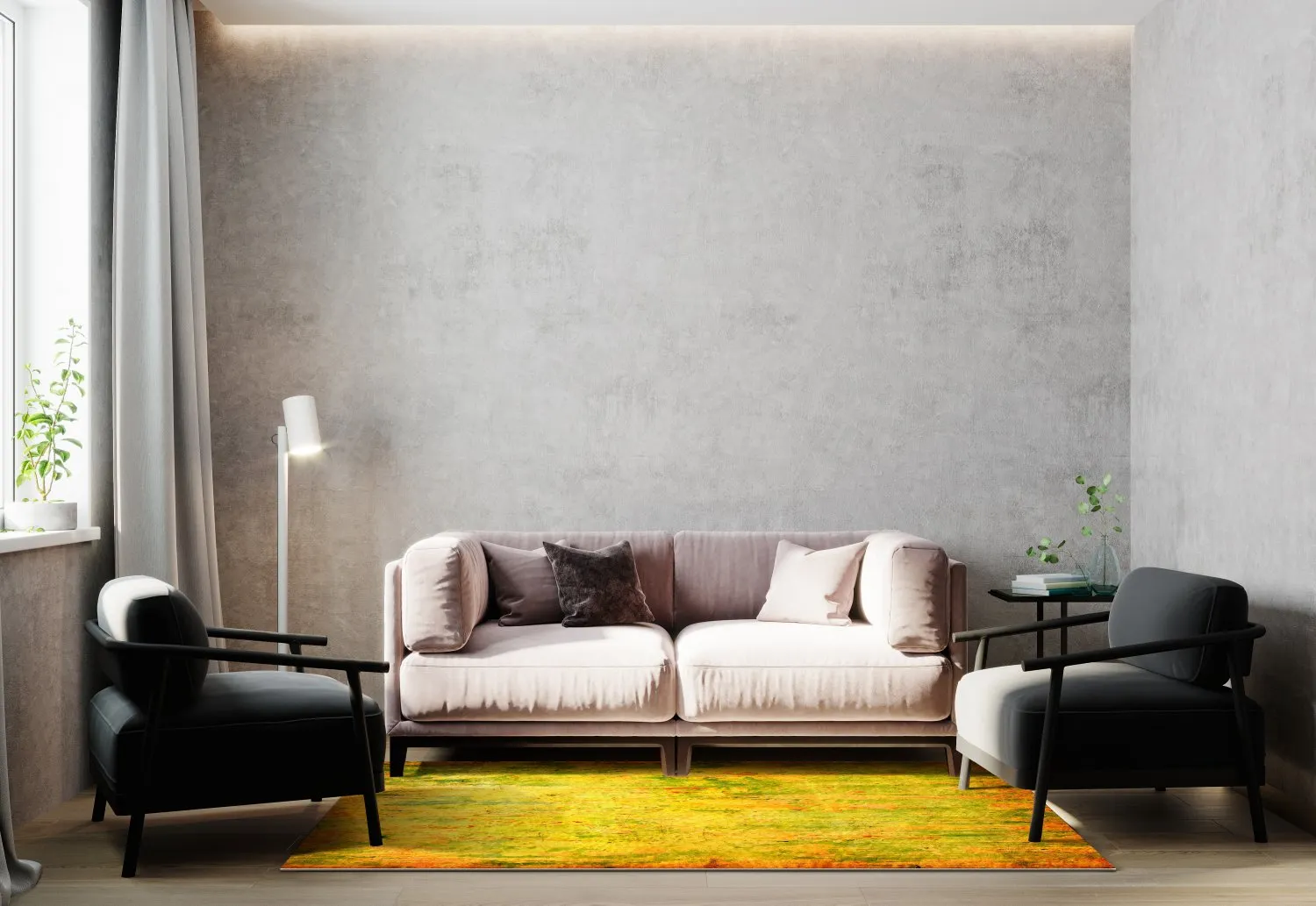 Wilton-tæppe - Melide (gul)