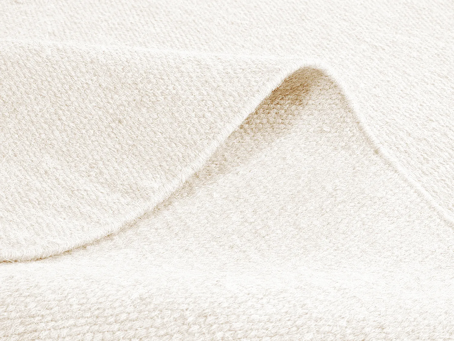 Uldtæppe - Hamilton (hvid)