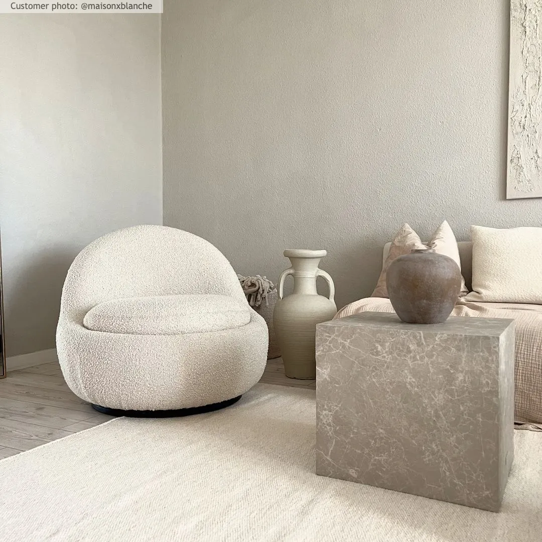 Uldtæppe - Hamilton (hvid)