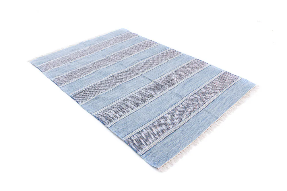 Kludetæppe fra Strehög of Sweden - Havtorn (blå)