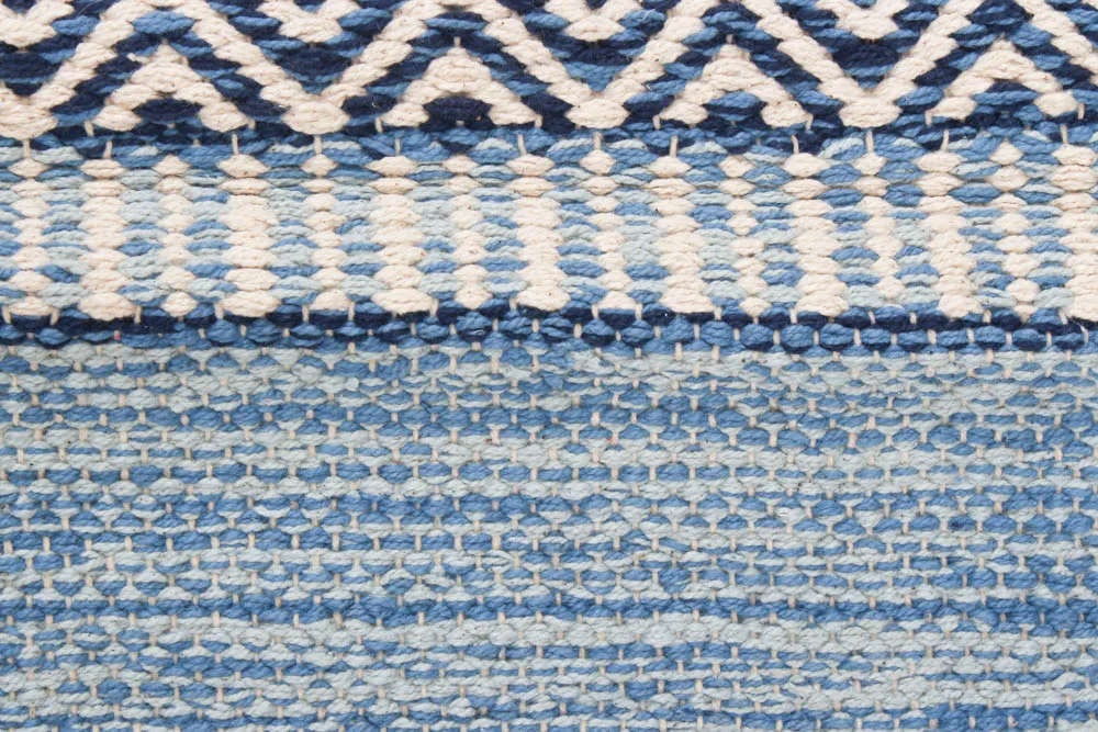 Kludetæppe fra Strehög of Sweden - Havtorn (blå)