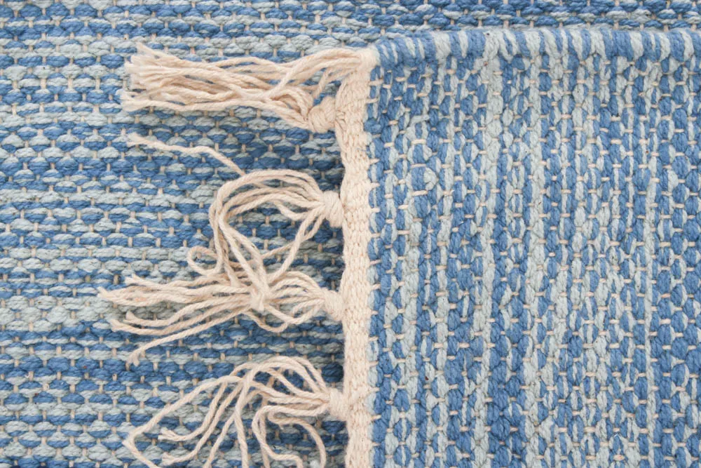 Kludetæppe fra Strehög of Sweden - Havtorn (blå)