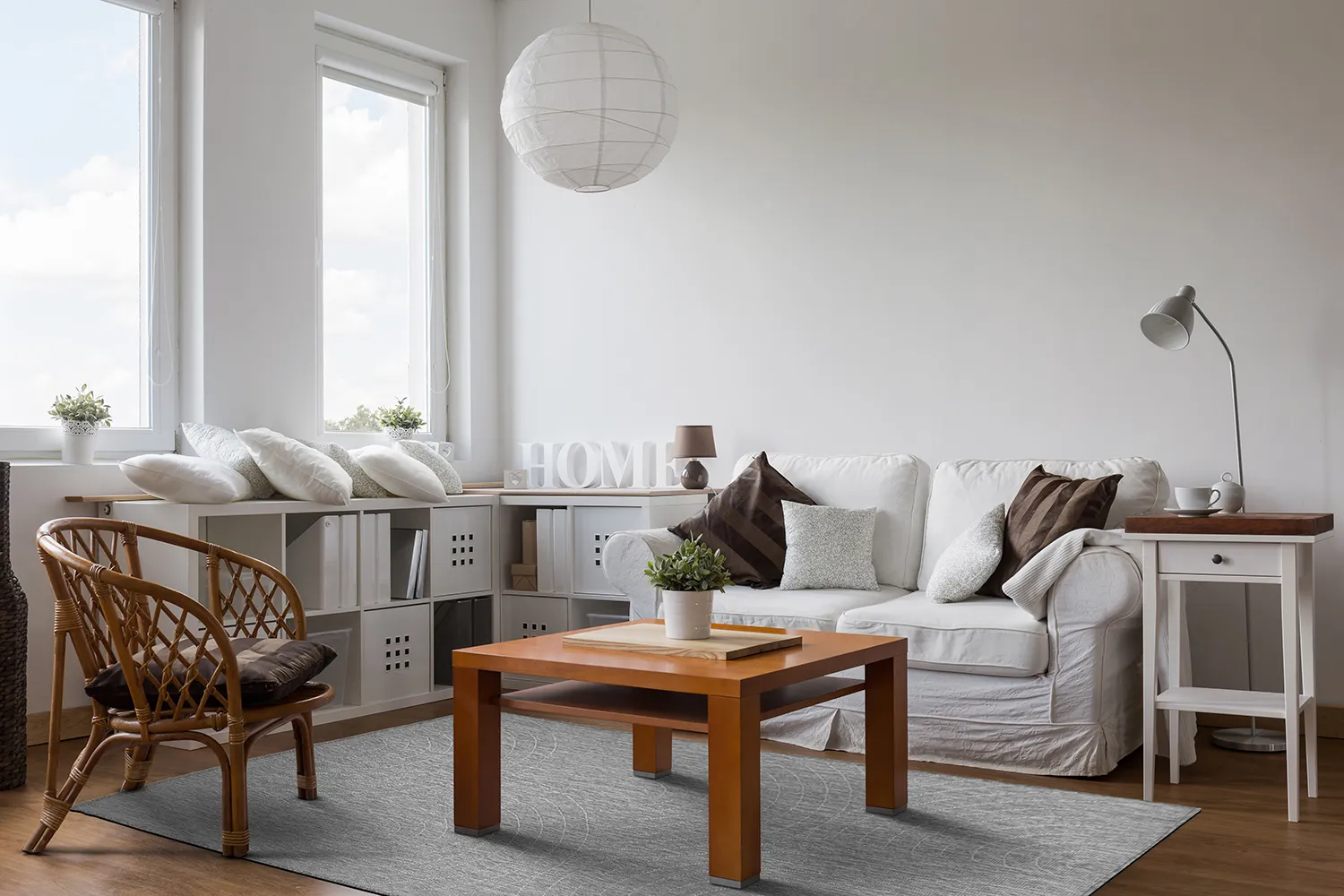 Tæpper til indendørs/udendørs brug - Hayden (grå)