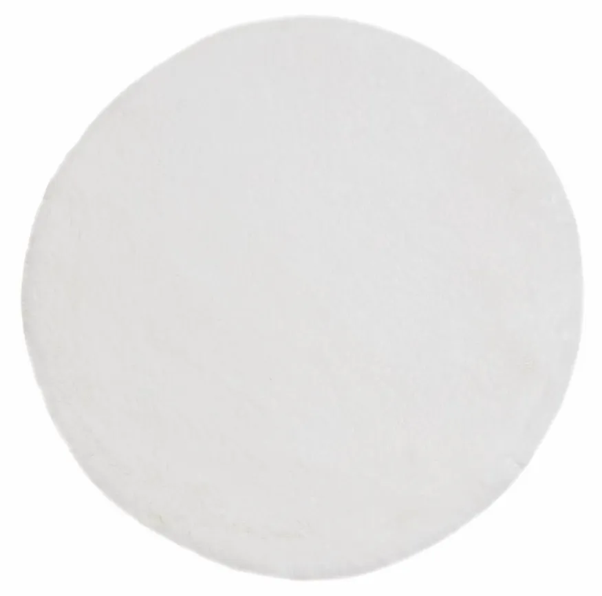 Runde tæpper - Cloud Super Soft (hvid)