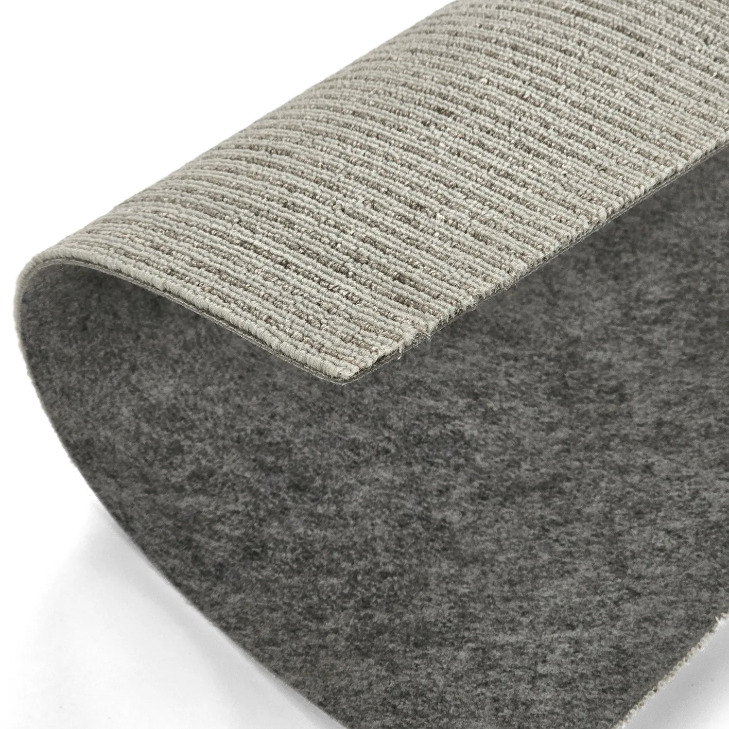 Væg-til-væg-tæppe - Almeria Tæppefliser 24 stk. (stribet grå)