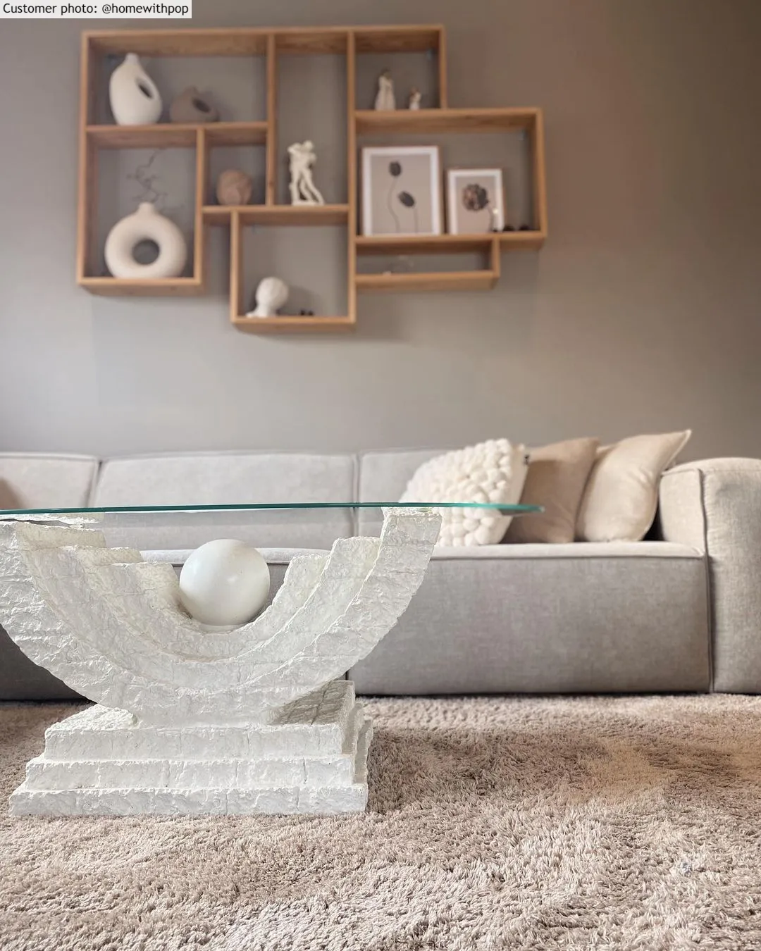 Ryatæpper - Soft Shine (beige)