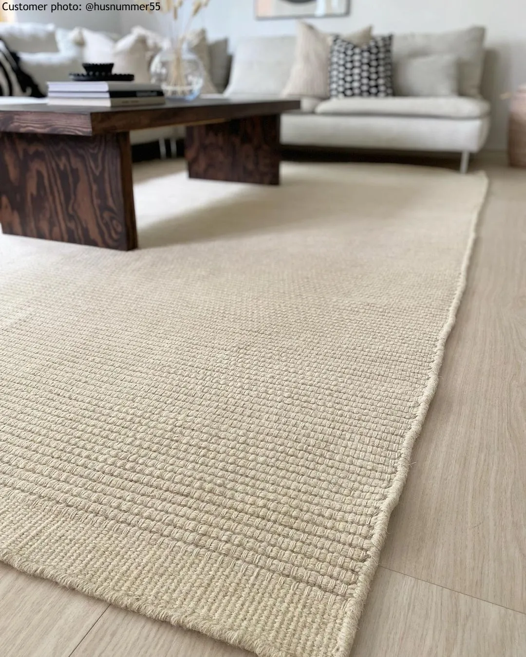 Uldtæppe - Coastal (creme)