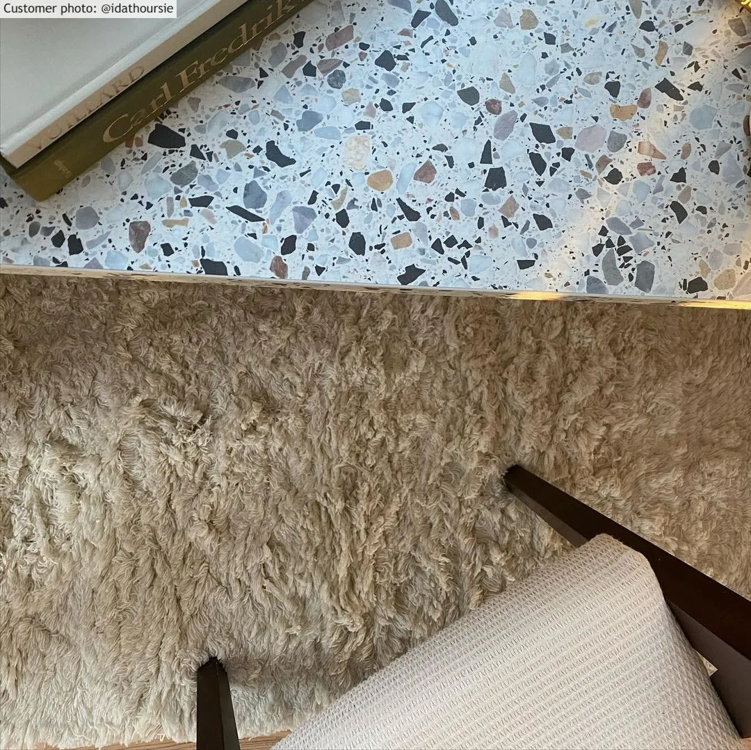 Uldtæppe - Aliste Wool Shaggy (alabaster gleam)