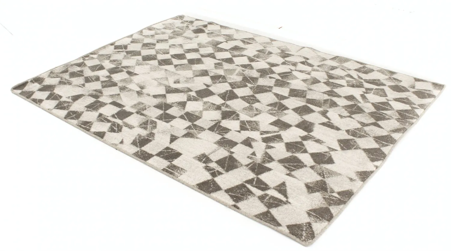 Uldtæppe - Kallatis (sort/hvid)