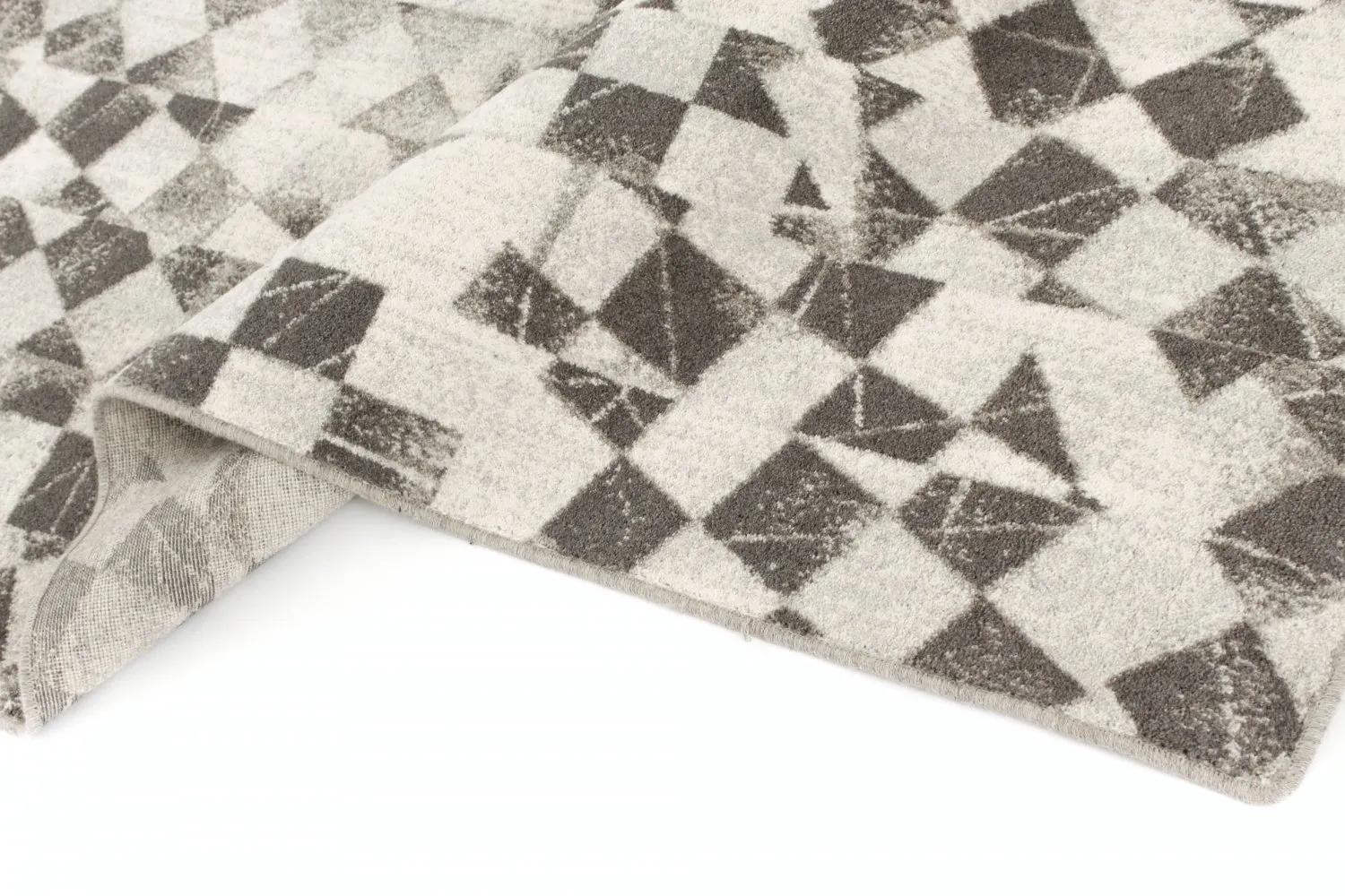 Uldtæppe - Kallatis (sort/hvid)