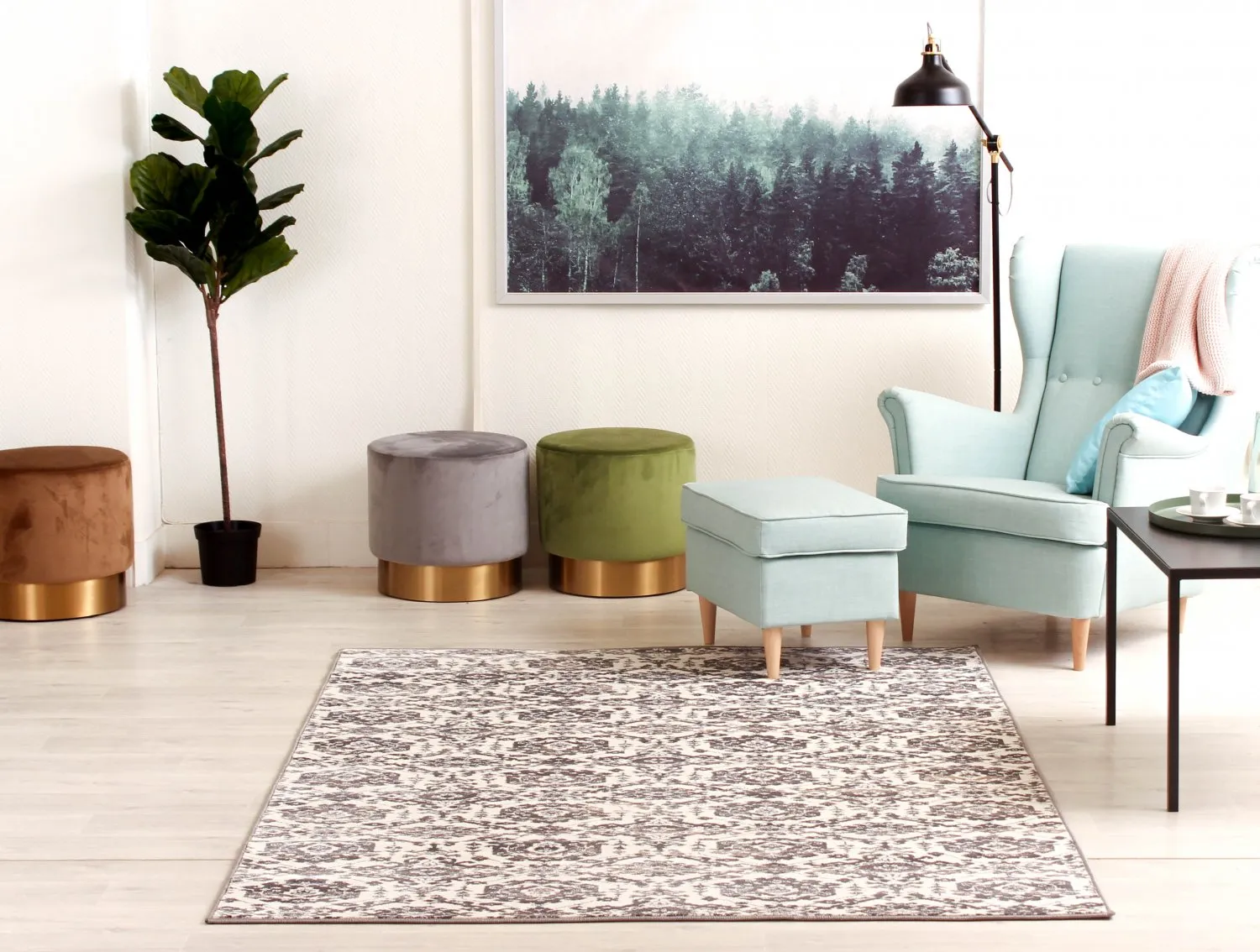 Wilton-tæppe - Geiran (multi)