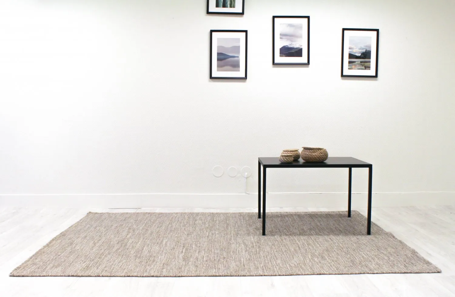 Uldtæppe - Wellington (grå)