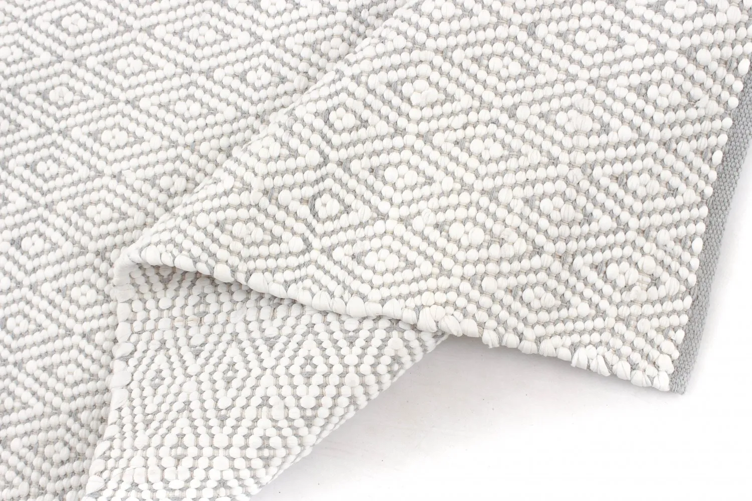 Kludetæppe - Falster (grå)