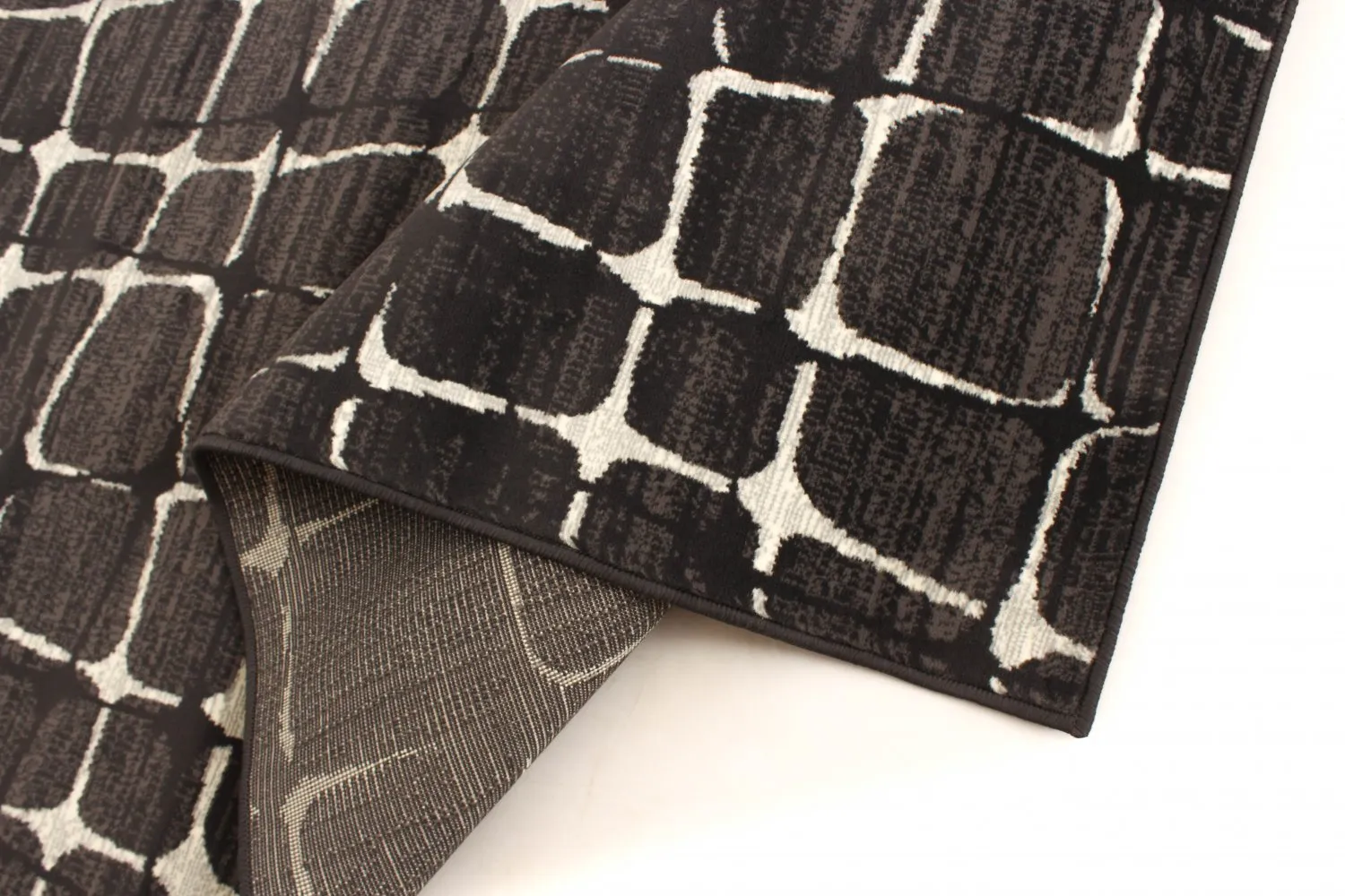 Wilton-tæppe - Florence Cross (sort)