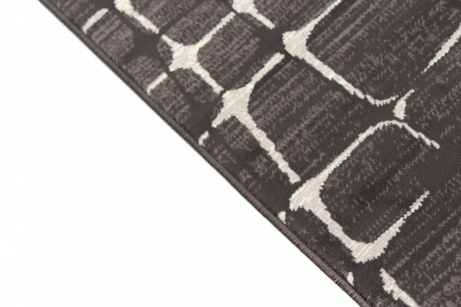 Wilton-tæppe - Florence Cross (grå)