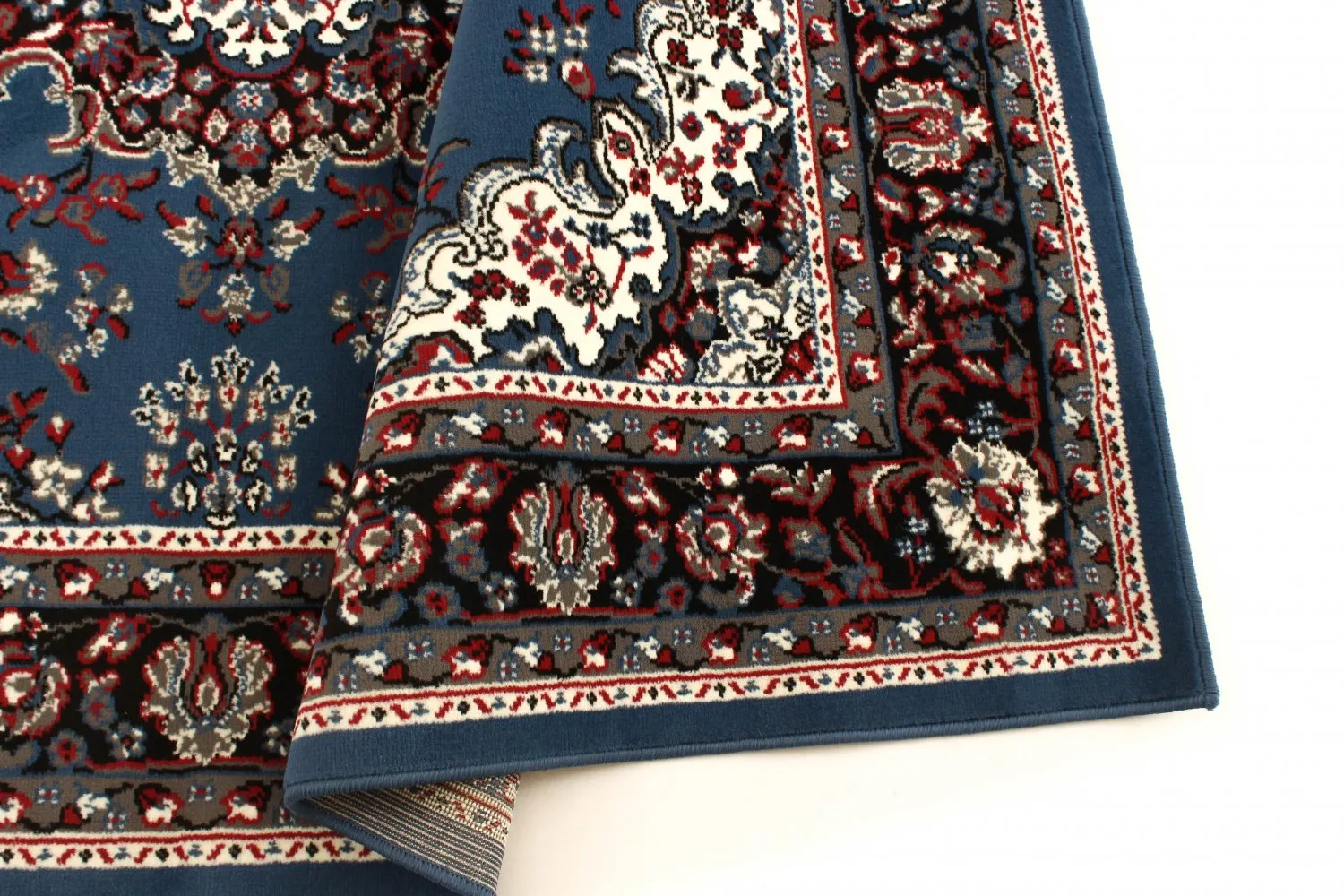 Wilton-tæppe - Peking (blå)