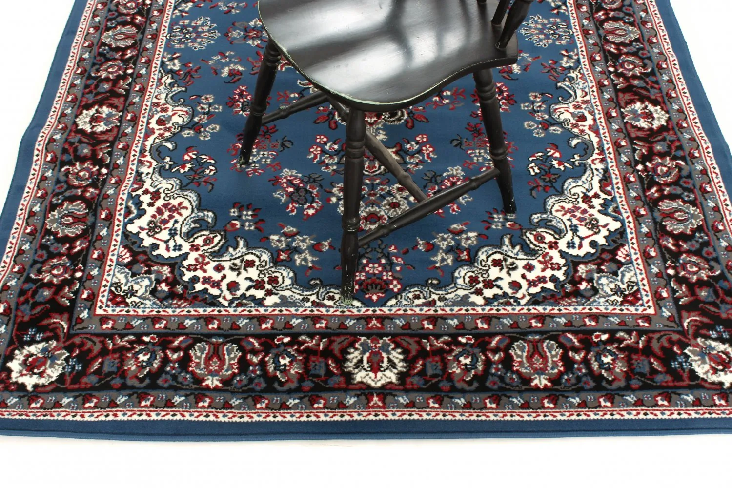 Wilton-tæppe - Peking (blå)