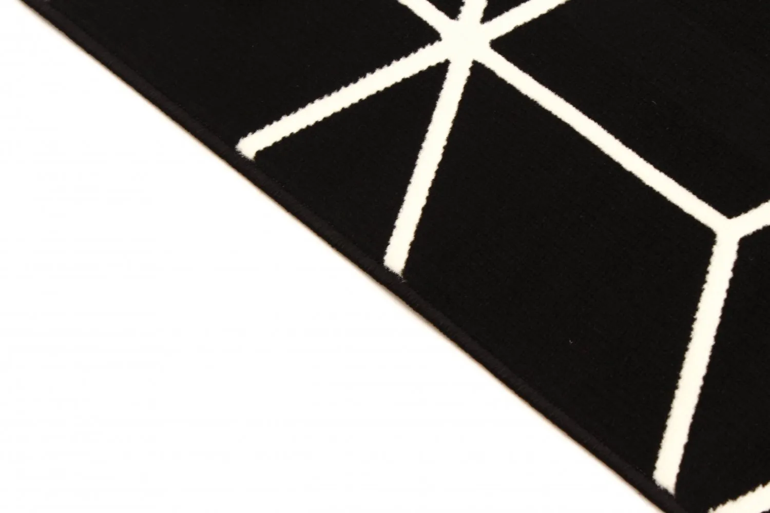 Wilton-tæppe - Florence Square (sort)