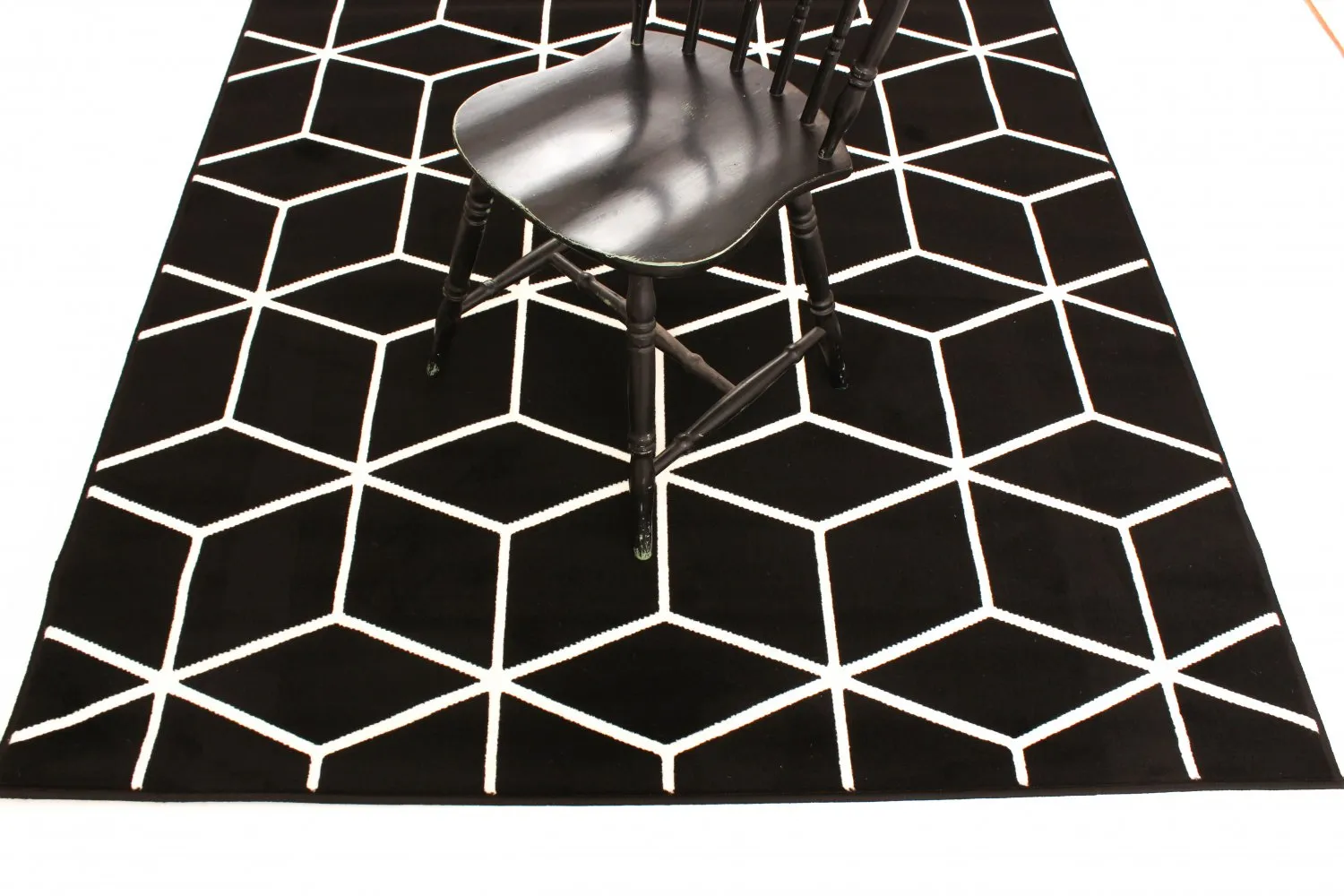 Wilton-tæppe - Florence Square (sort)