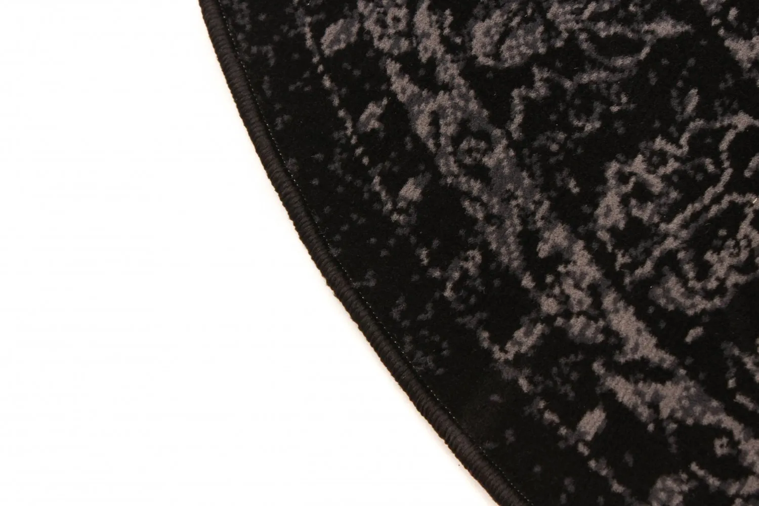 Rundt tæppe - Peking Noble (sort)