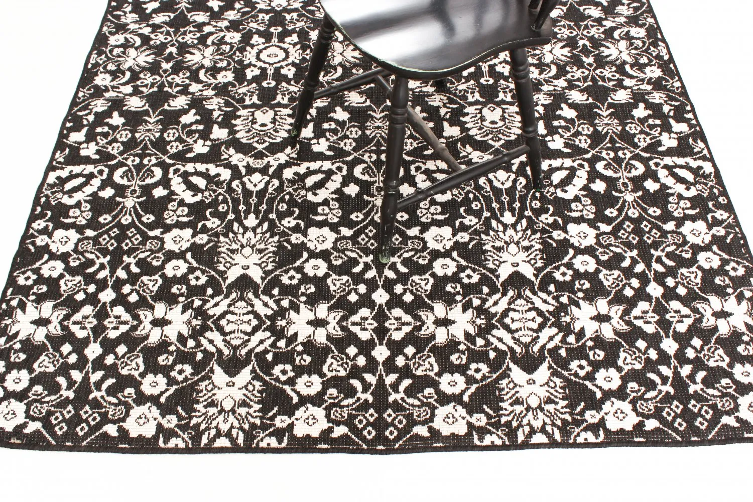 Tæpper til indendørs/udendørs brug - Brussels Ocean (sort)