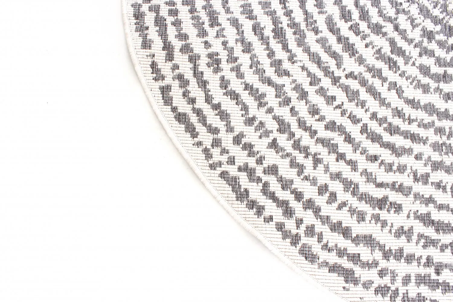 Rundt tæppe - Brussels Swirl (grå)