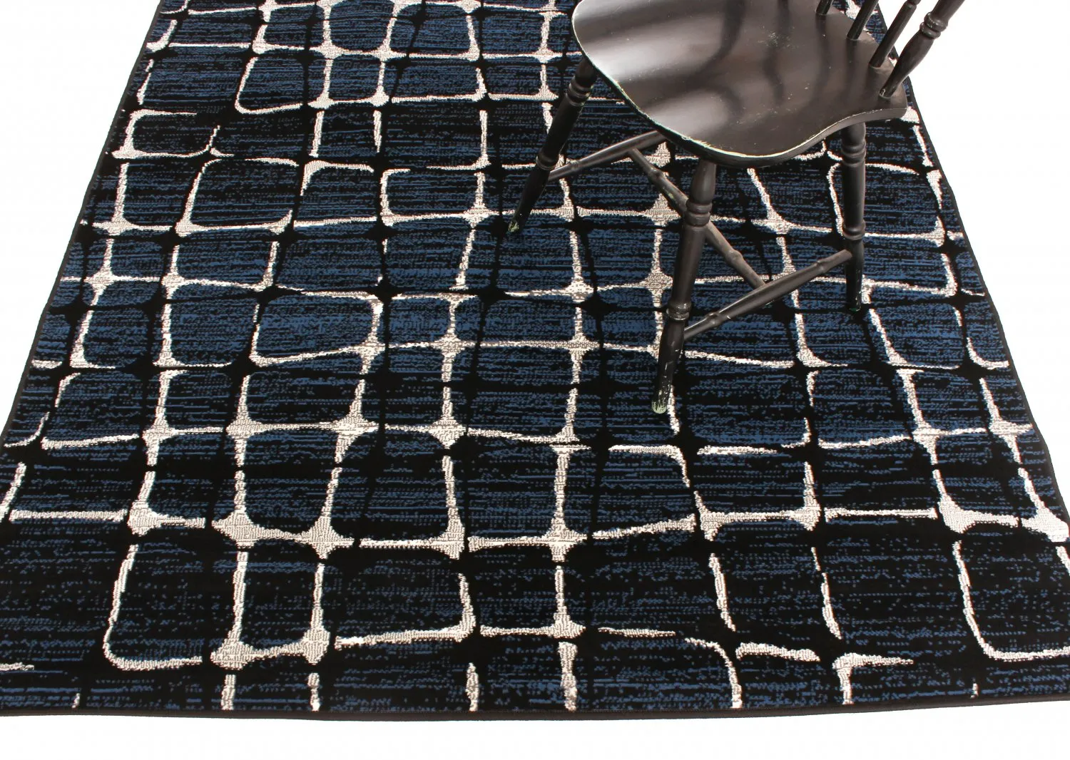 Wilton-tæppe - Florence Jeans (marineblå)