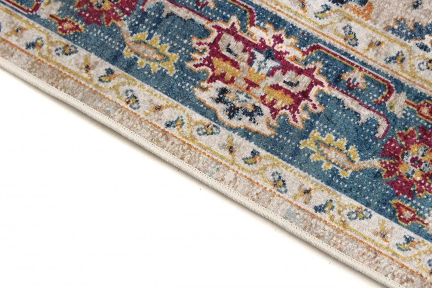 Wilton-tæppe - Siliana (blå)