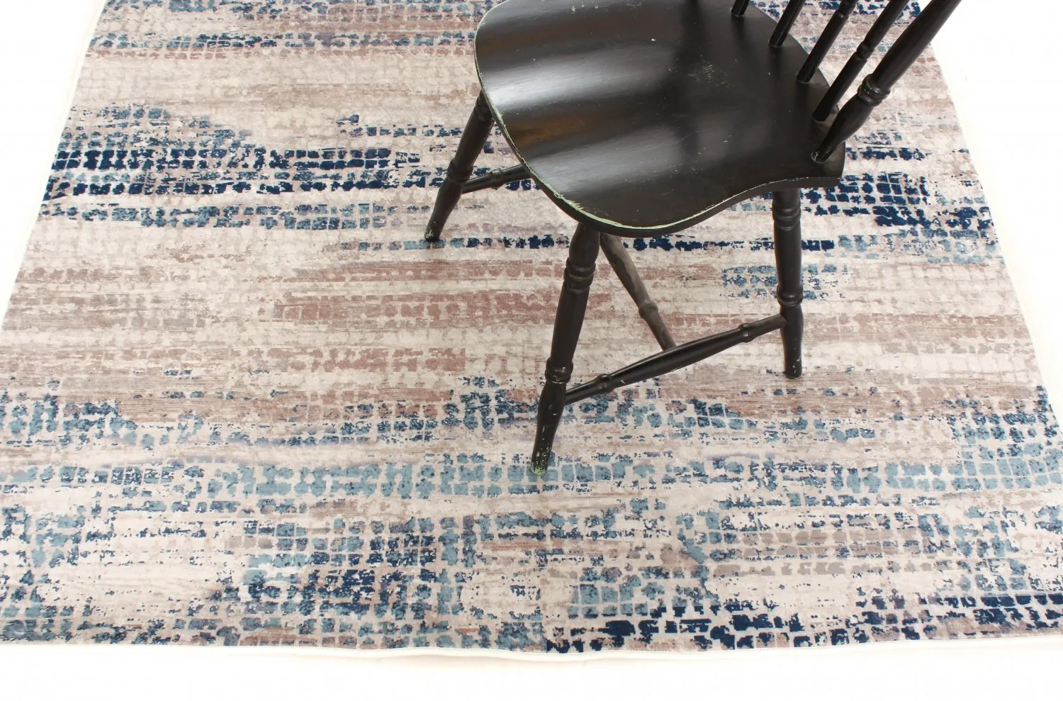 Wilton-tæppe - Yafran (blå)