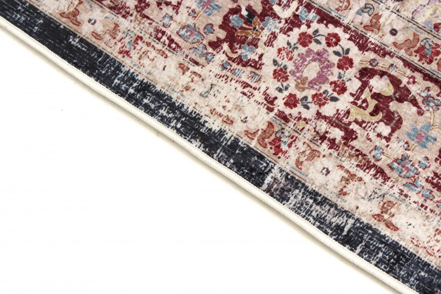 Wilton-tæppe - Bouhjar (mørkeblå/multi)