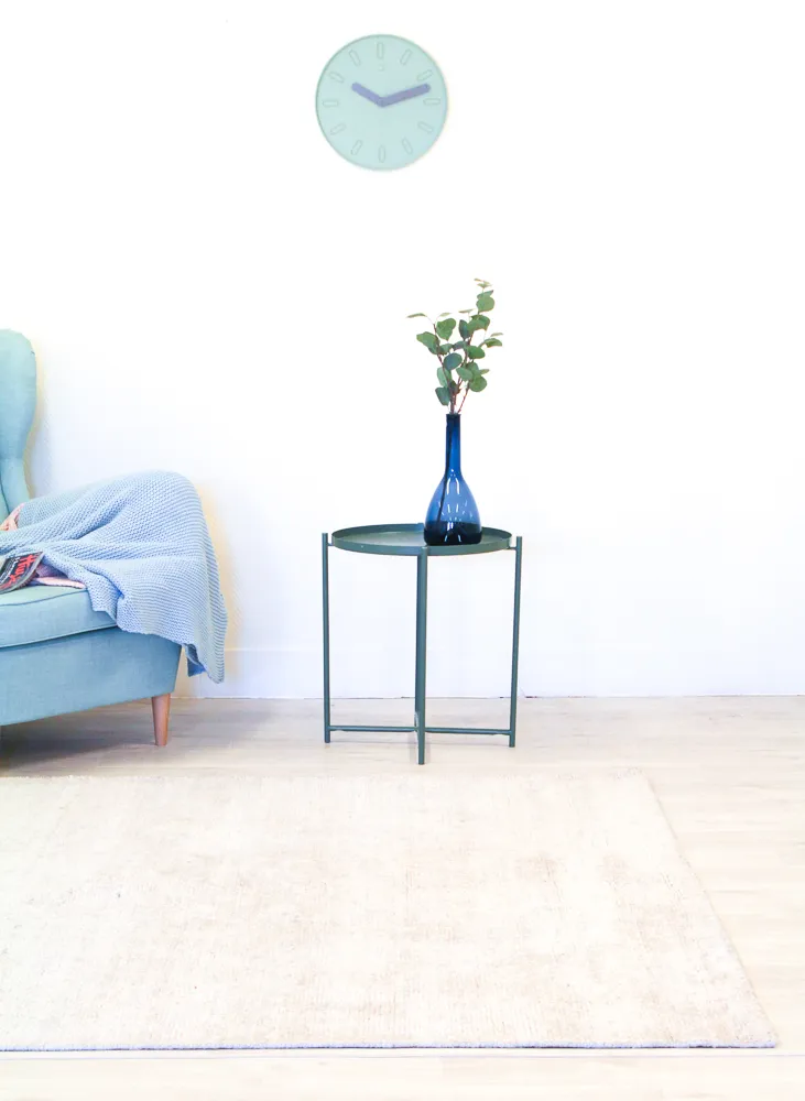 Bamboo silk-tæppe - Faliraki (lysegrå)