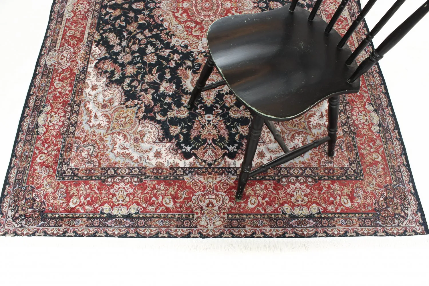 Wilton-tæppe - Vakifli (blå/multi)