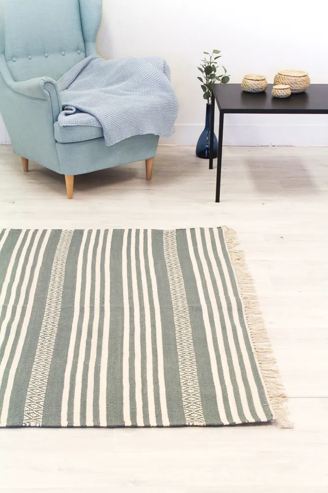 Kludetæppe - Ystad (grå)