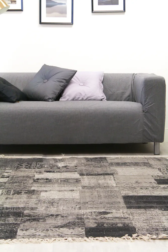 Kludetæppe - Bastia (grå)