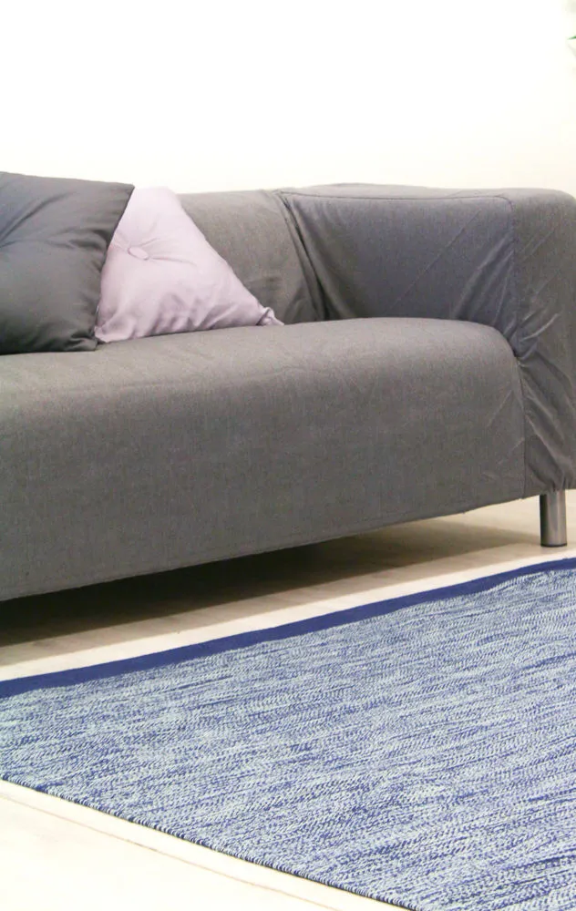 Kludetæppe - Slite (blå)