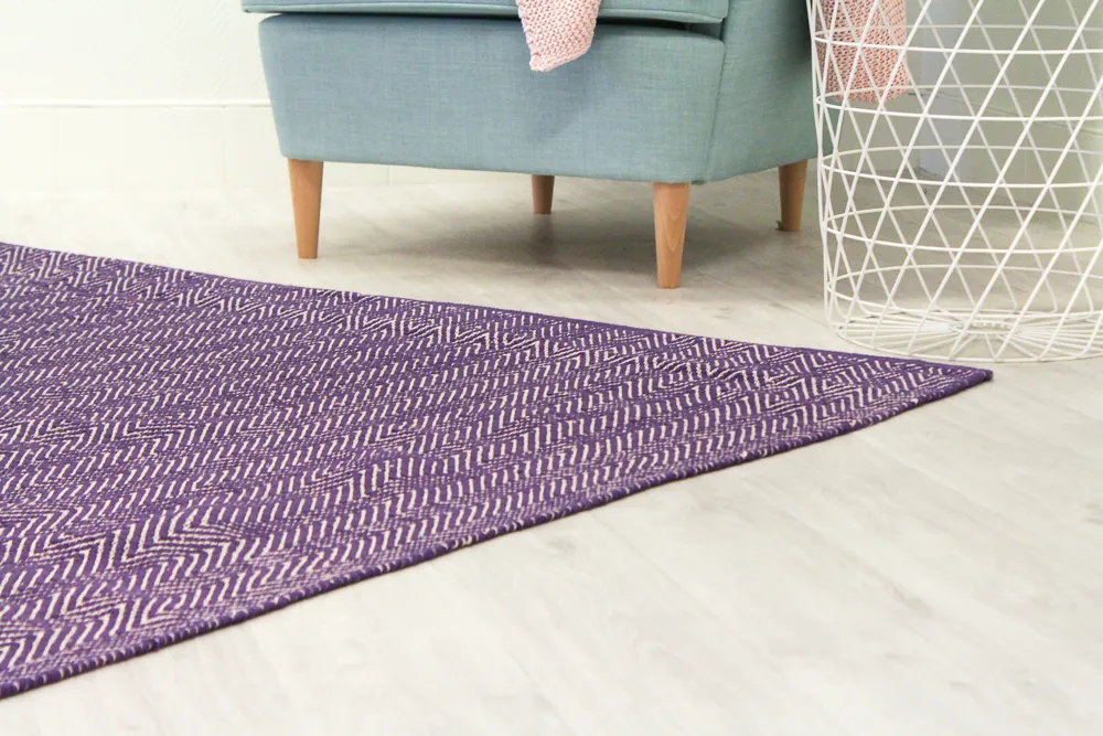 Kludetæppe - Marina (lilla)