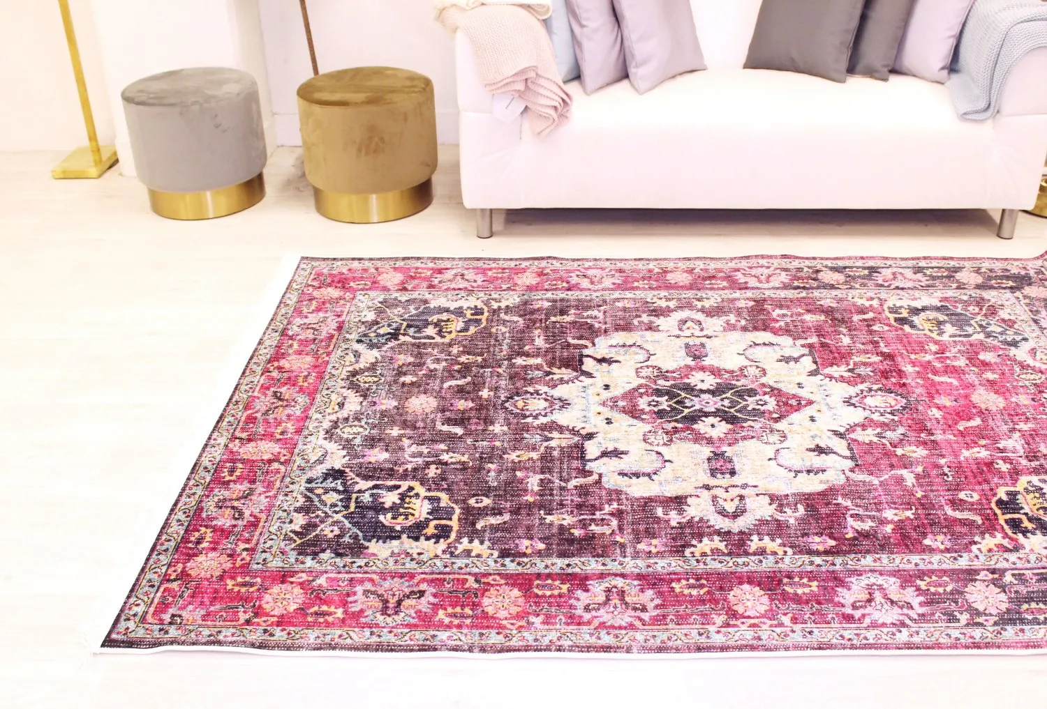 Wilton-tæppe - Siliana (lyserød)