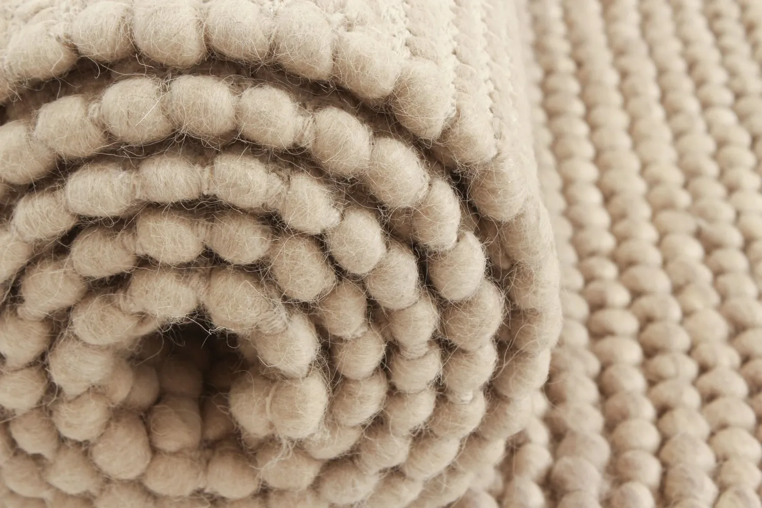 Uldtæppe - Avafors Wool Bubble (beige)