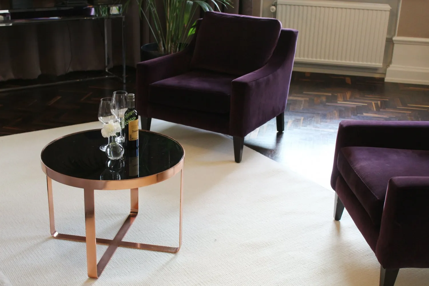 Runde tæpper - Hamilton (hvid)