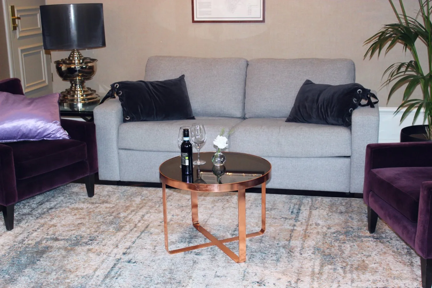 Wilton-tæppe - Kebira (blå)