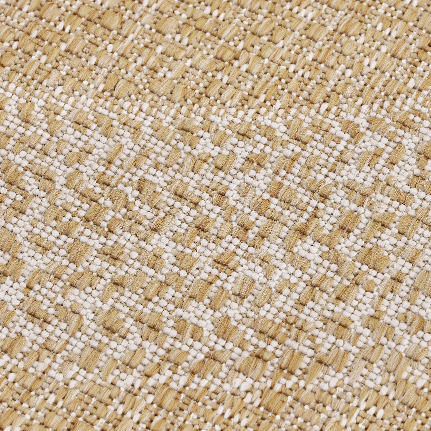 Rundt tæppe - Indoor/Outdoor Angus (natur)