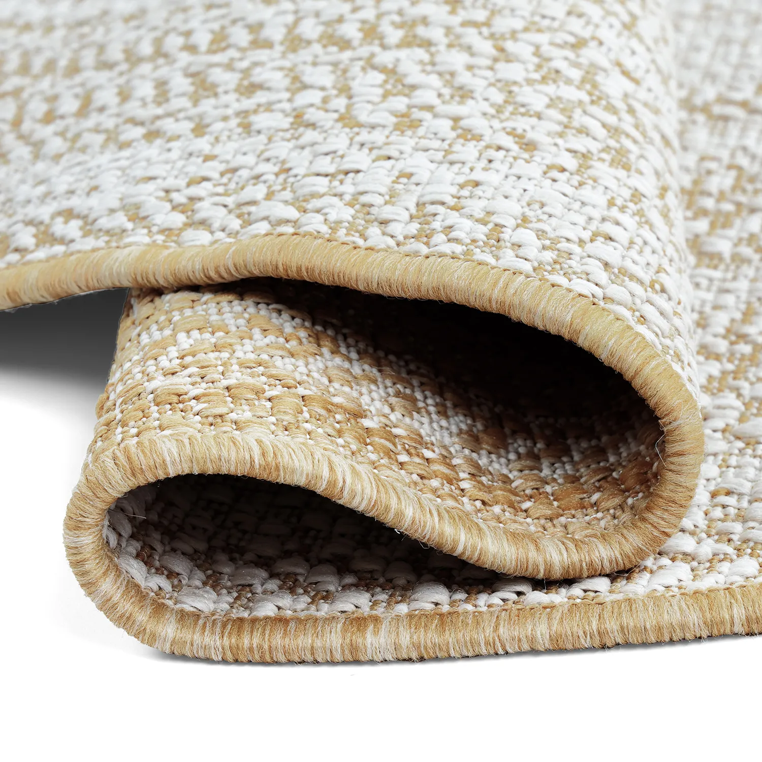 Rundt tæppe - Indoor/Outdoor Angus (natur)