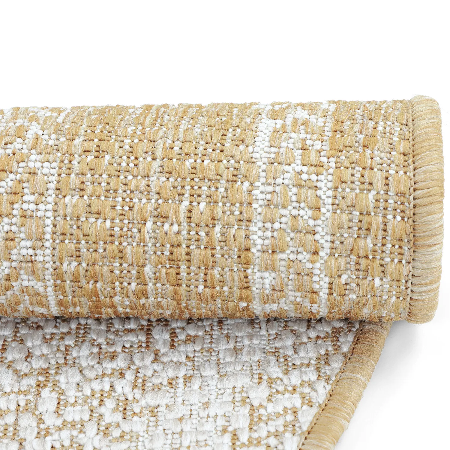 Rundt tæppe - Indoor/Outdoor Angus (natur)