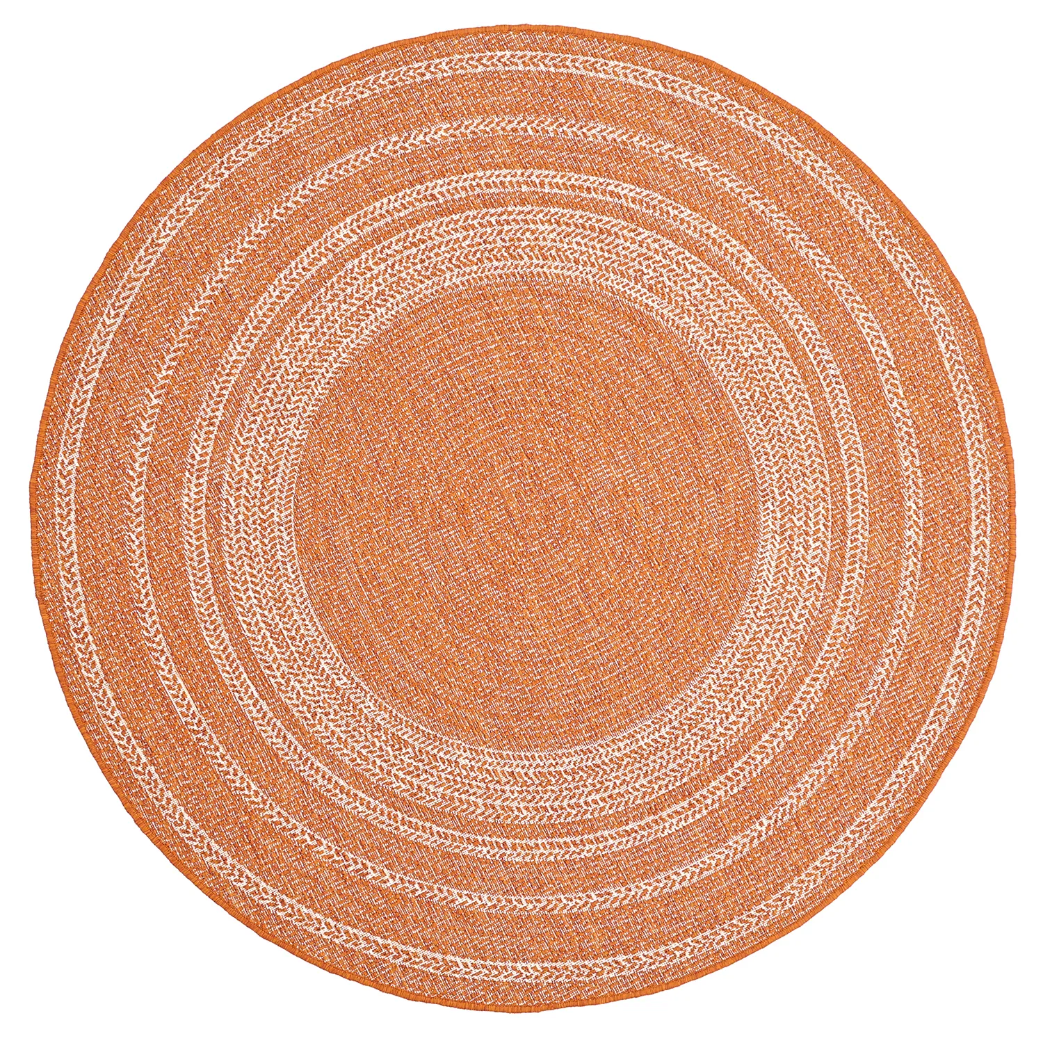 Rundt tæppe - Indoor/Outdoor Angus (rød)