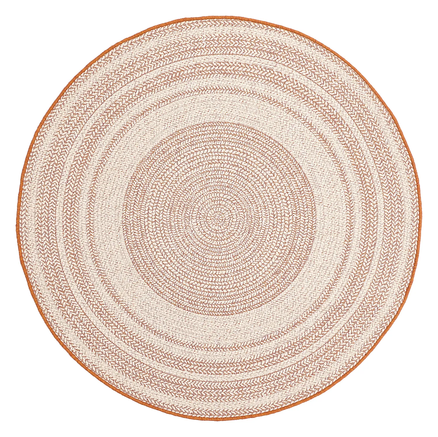 Rundt tæppe - Indoor/Outdoor Angus (rød)