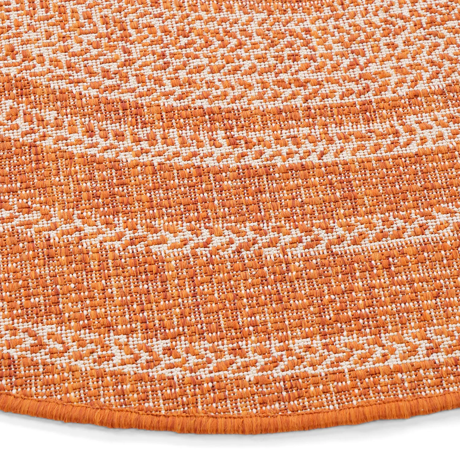 Rundt tæppe - Indoor/Outdoor Angus (rød)